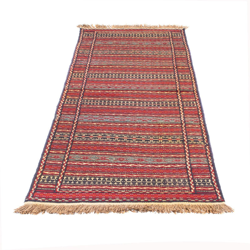 Biegacz Dywan Kelim - Orientalny - 200 x 72 cm - wielokolorowy