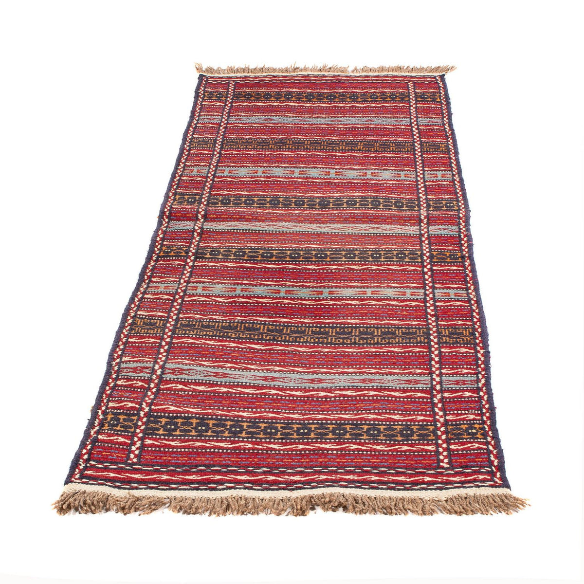 Biegacz Dywan Kelim - Orientalny - 200 x 70 cm - wielokolorowy