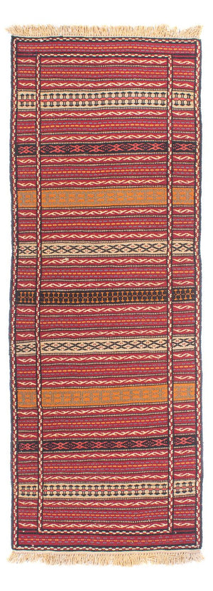 Biegacz Dywan Kelim - Orientalny - 200 x 70 cm - wielokolorowy