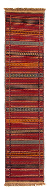 Biegacz Dywan Kelim - Orientalny - 300 x 83 cm - wielokolorowy