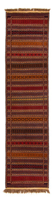 Biegacz Dywan Kelim - Orientalny - 305 x 80 cm - wielokolorowy