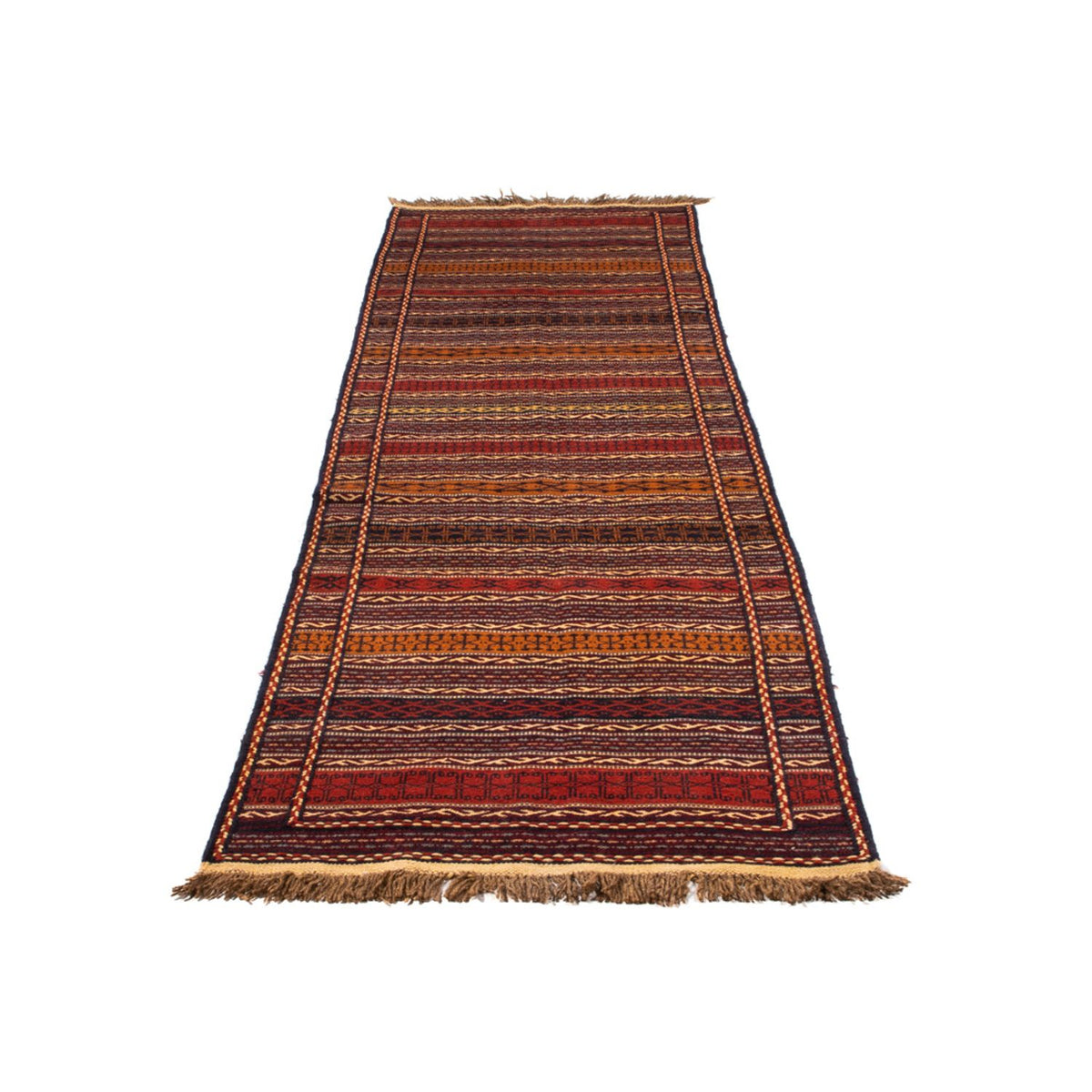 Biegacz Dywan Kelim - Orientalny - 305 x 80 cm - wielokolorowy
