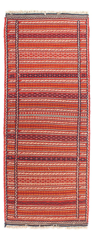 Biegacz Dywan Kelim - Orientalny - 200 x 70 cm - wielokolorowy