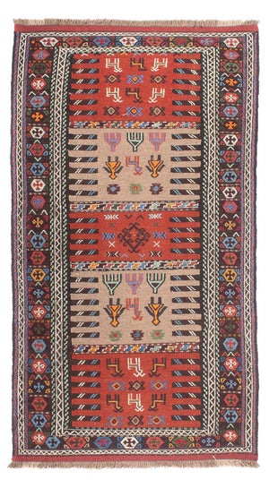 Biegacz Dywan Kelim - Orientalny - 200 x 100 cm - wielokolorowy