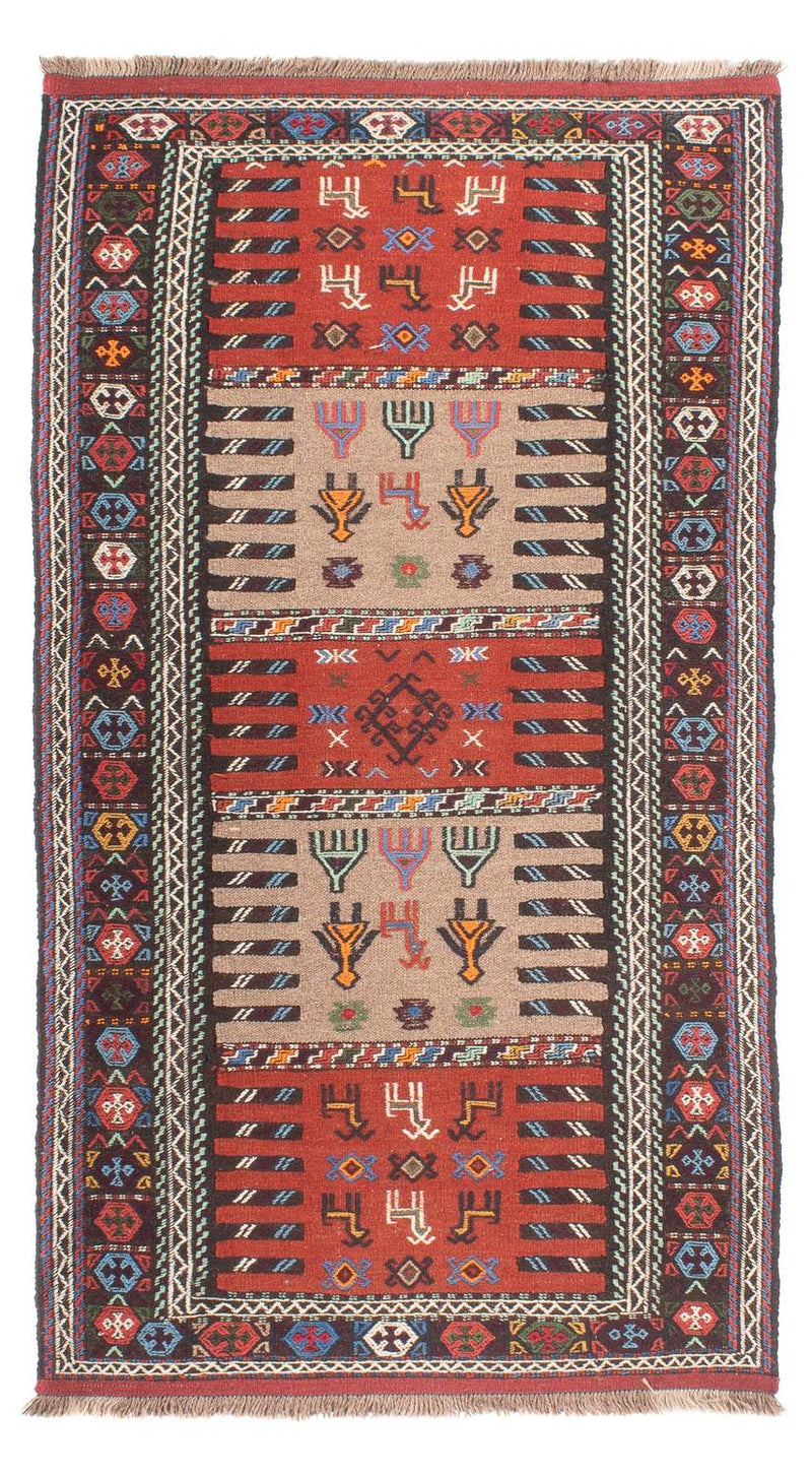 Biegacz Dywan Kelim - Orientalny - 200 x 100 cm - wielokolorowy