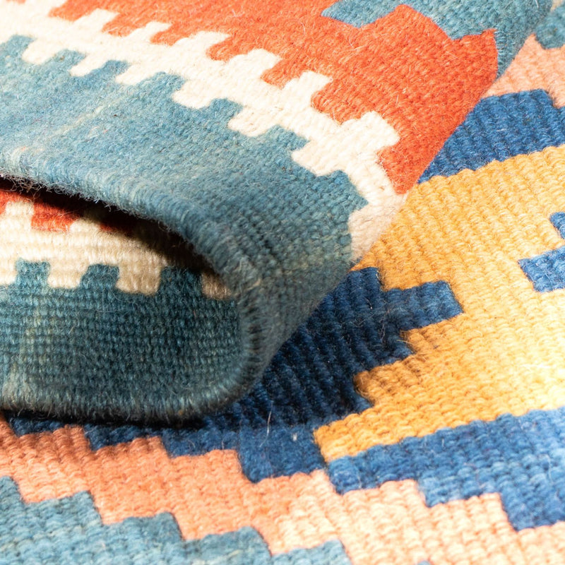 Dywan Kelim - Orientalny - 96 x 63 cm - wielokolorowy