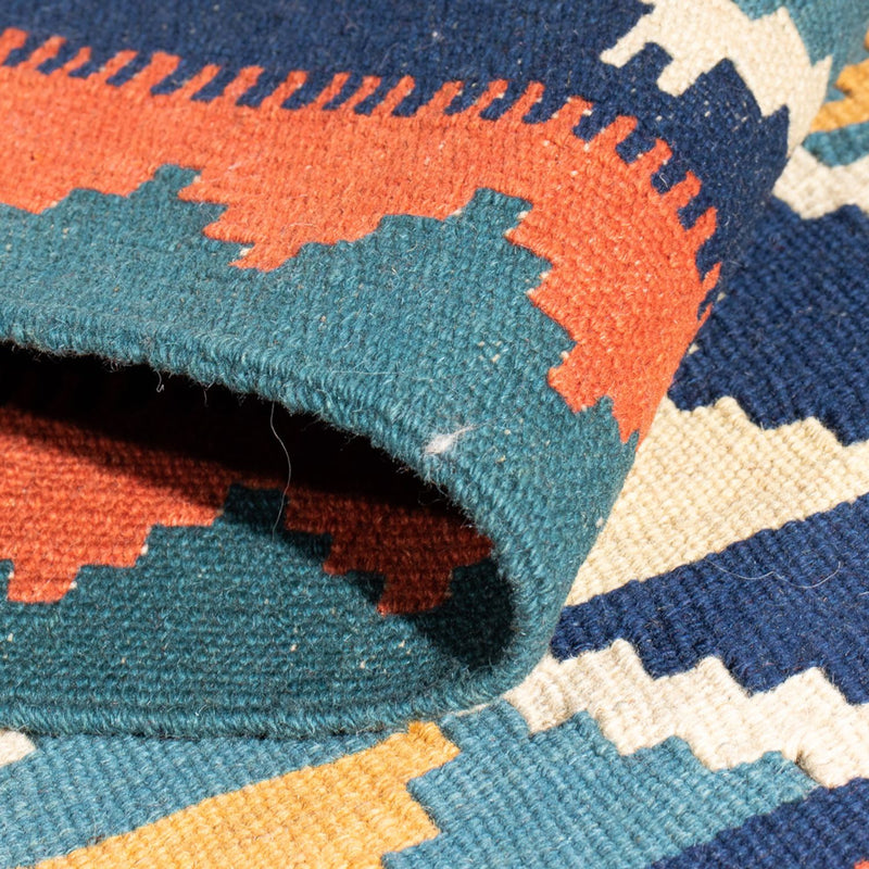 Dywan Kelim - Orientalny - 87 x 57 cm - wielokolorowy