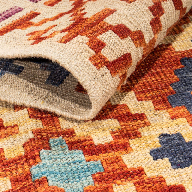 Biegacz Dywan Kelim - Splash - 302 x 83 cm - wielokolorowy