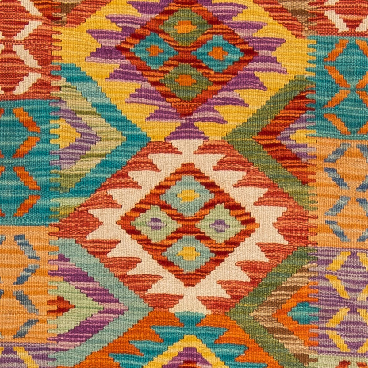 Biegacz Dywan Kelim - Splash - 210 x 83 cm - wielokolorowy