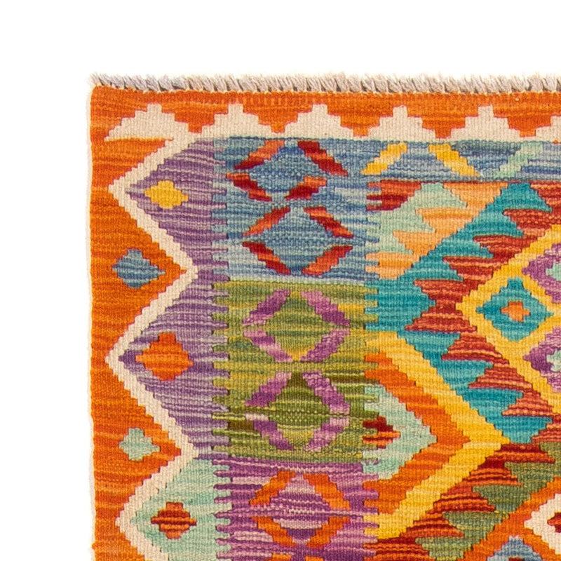 Biegacz Dywan Kelim - Splash - 210 x 83 cm - wielokolorowy