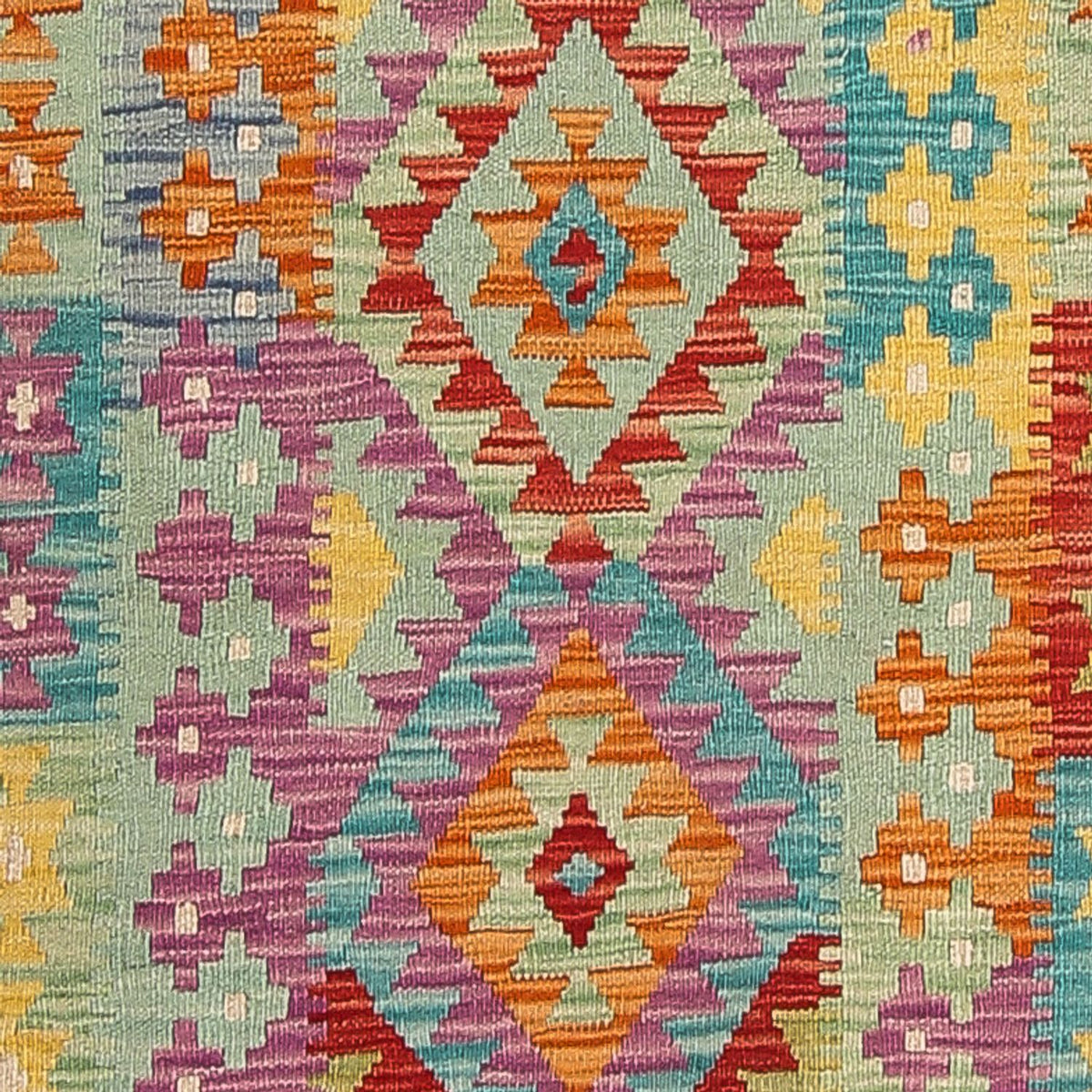 Biegacz Dywan Kelim - Splash - 309 x 84 cm - wielokolorowy