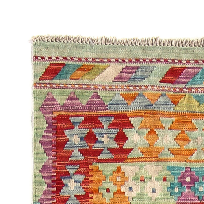 Biegacz Dywan Kelim - Splash - 309 x 84 cm - wielokolorowy