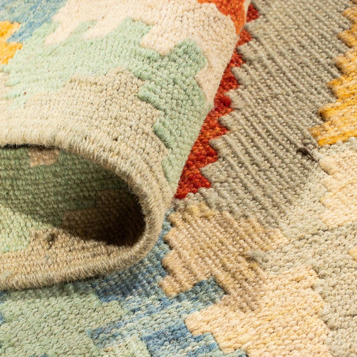 Dywan Kelim - Splash - 89 x 63 cm - wielokolorowy