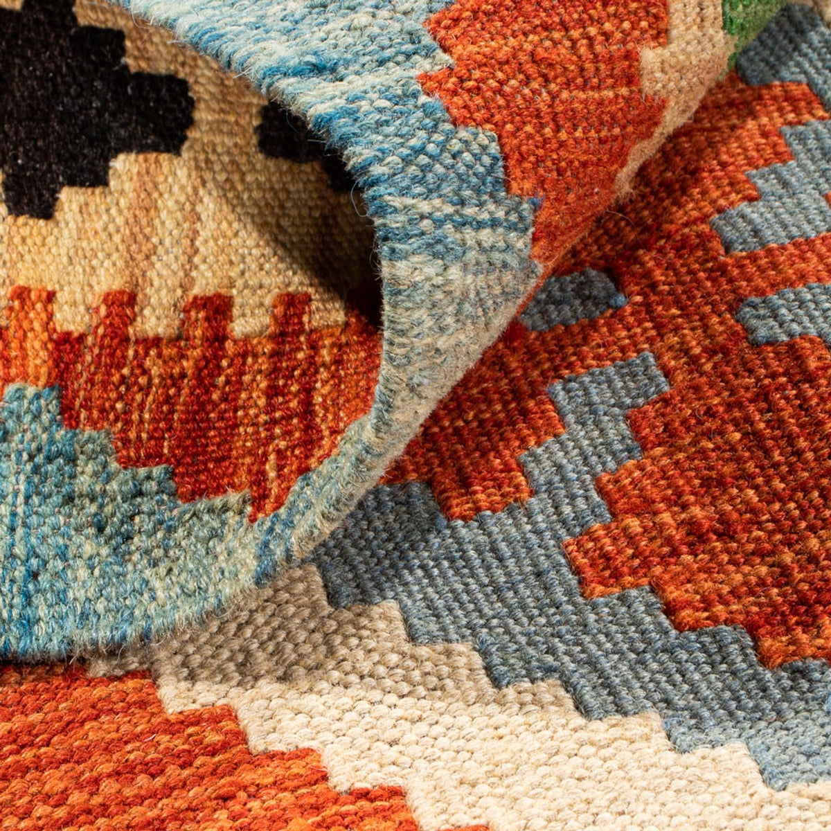 Dywan Kelim - Splash - 89 x 63 cm - wielokolorowy