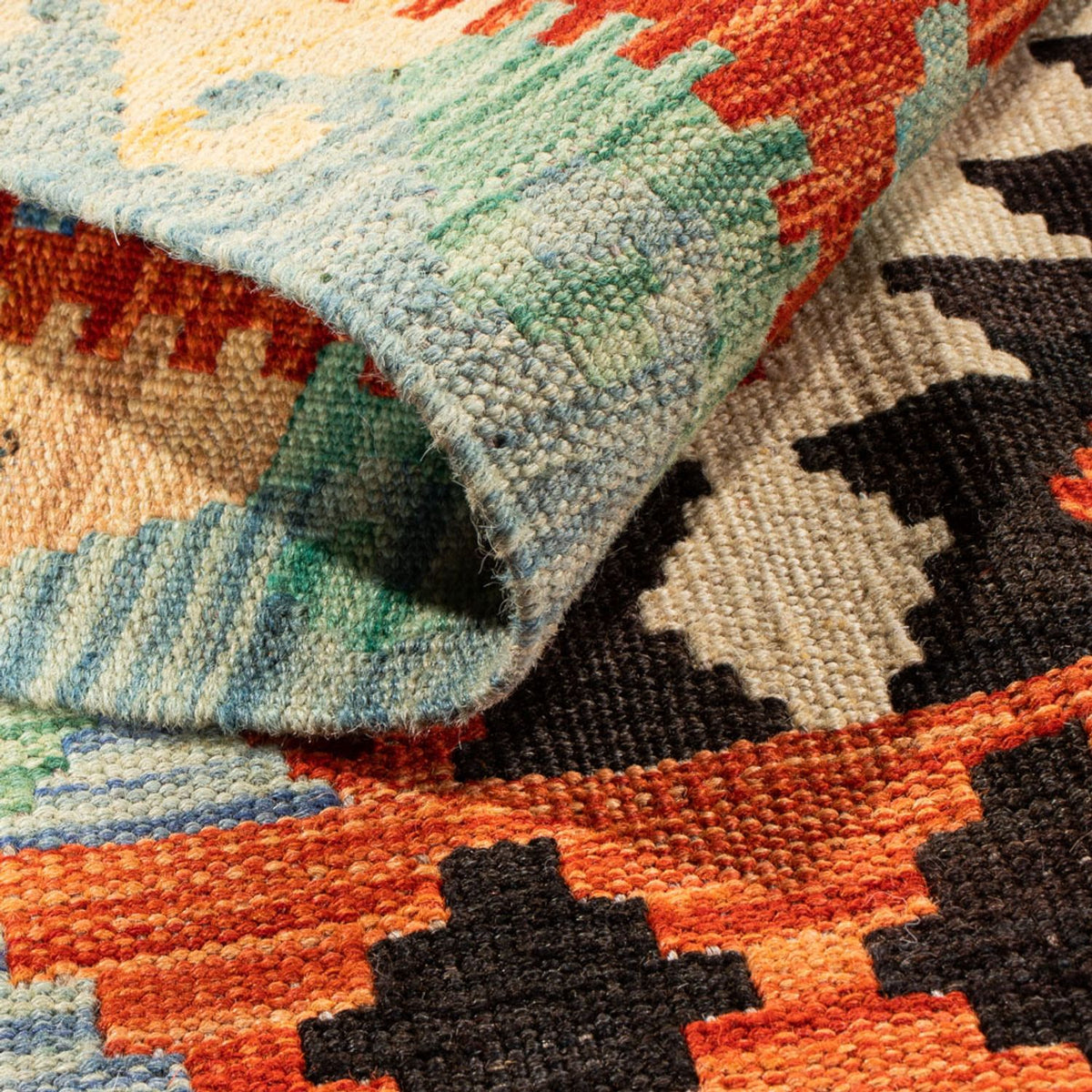 Dywan Kelim - Splash - 89 x 63 cm - wielokolorowy