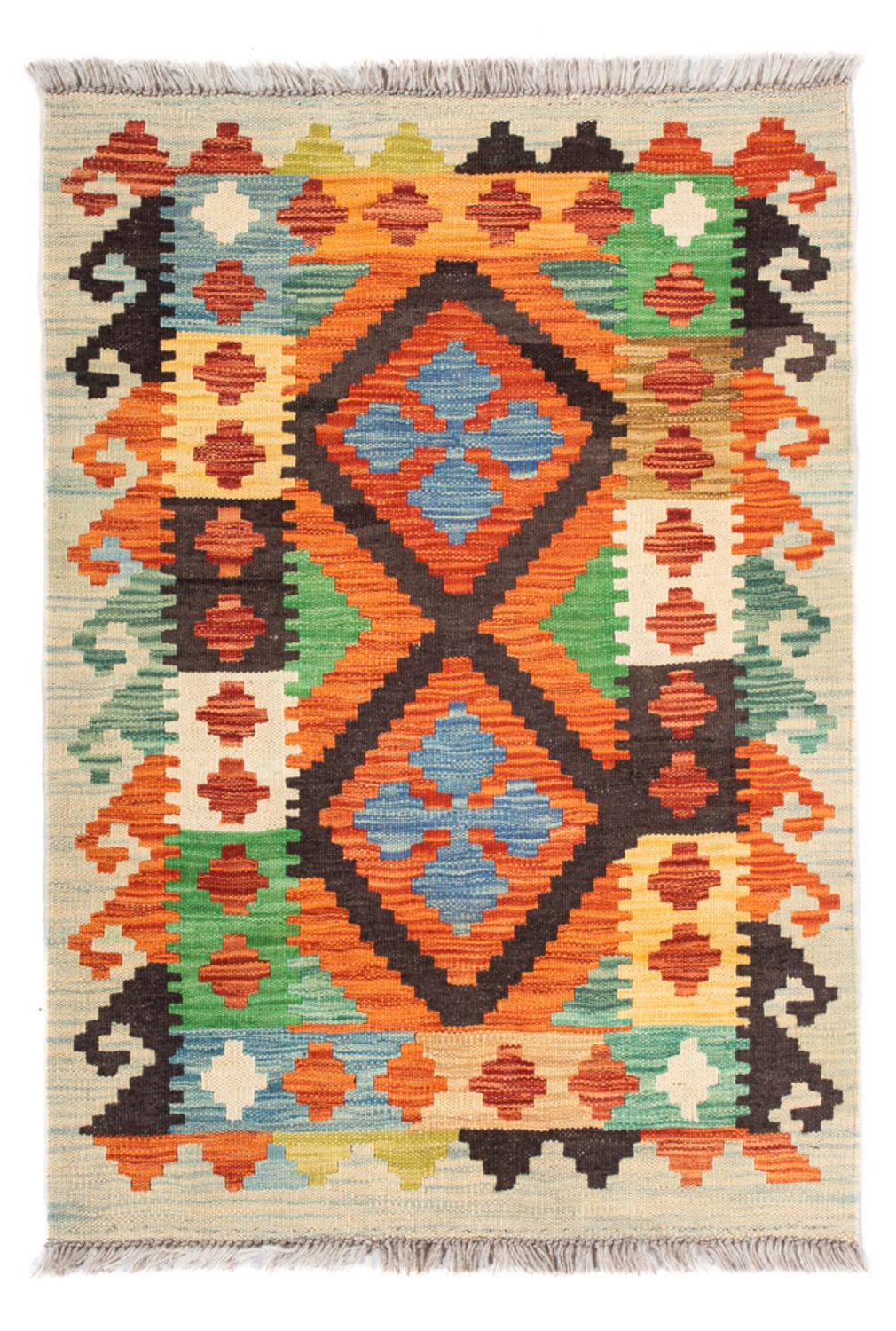 Dywan Kelim - Splash - 89 x 63 cm - wielokolorowy