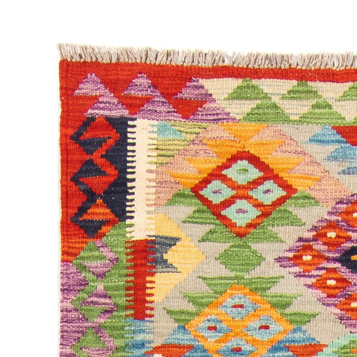 Biegacz Dywan Kelim - Splash - 195 x 75 cm - wielokolorowy