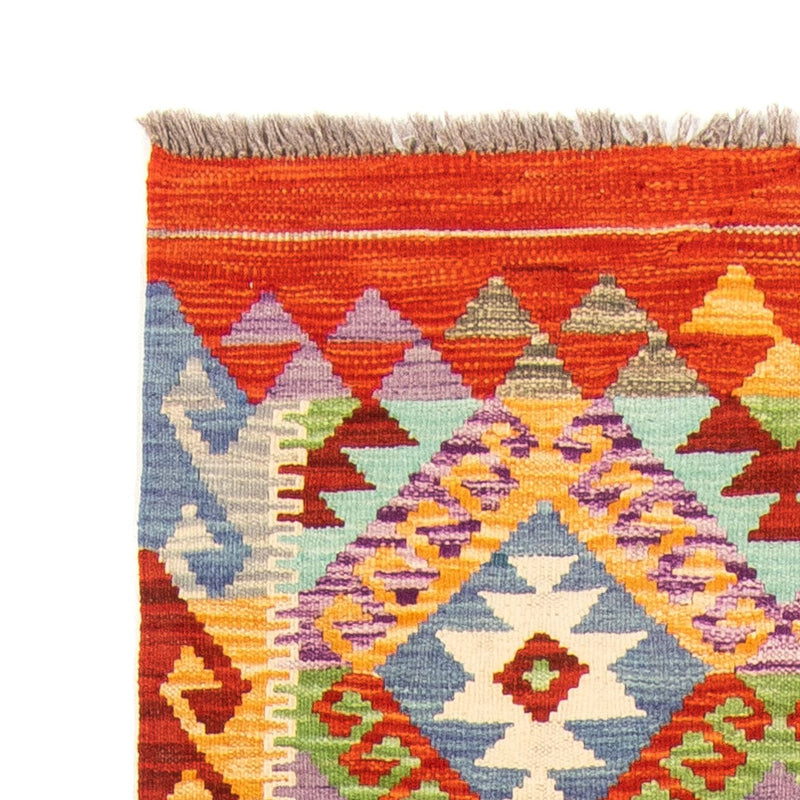 Biegacz Dywan Kelim - Splash - 204 x 79 cm - wielokolorowy