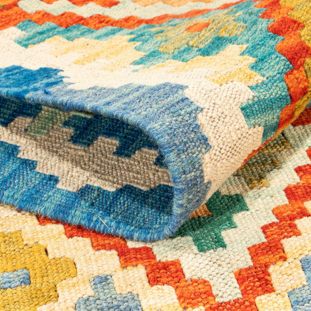 Biegacz Dywan Kelim - Splash - 297 x 80 cm - wielokolorowy