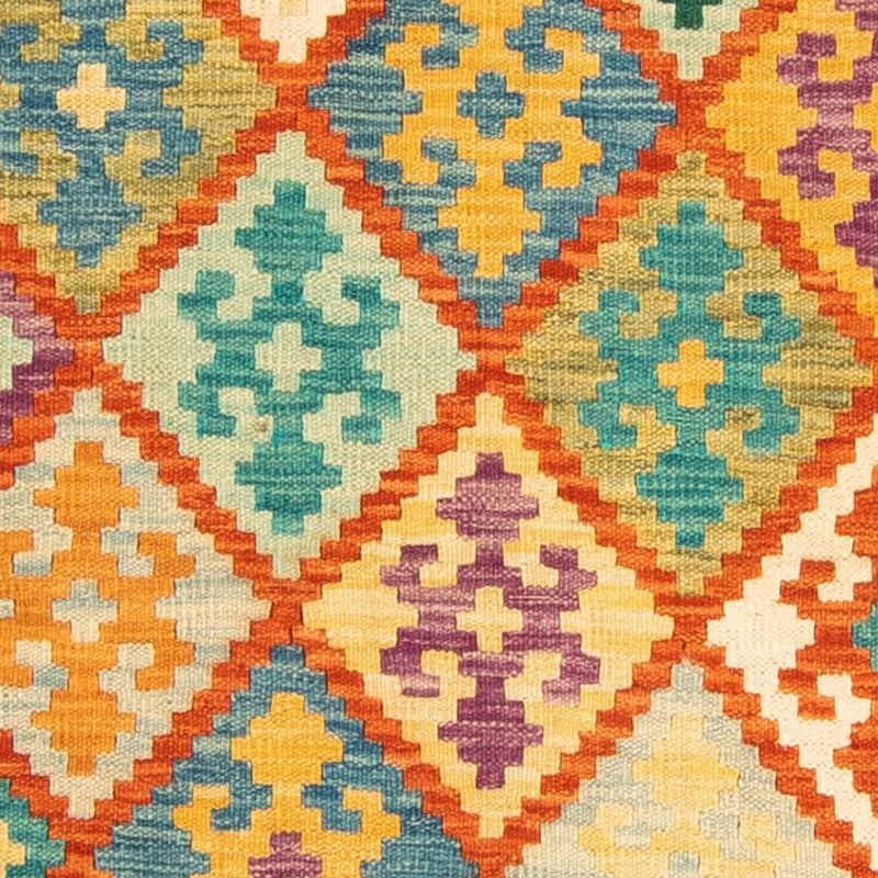 Biegacz Dywan Kelim - Splash - 297 x 86 cm - wielokolorowy