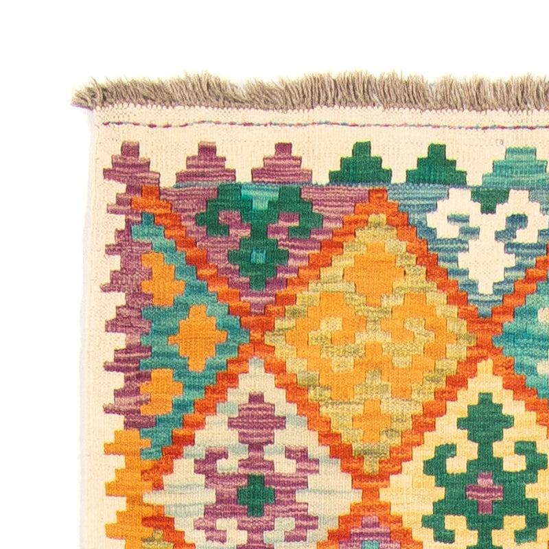 Biegacz Dywan Kelim - Splash - 297 x 86 cm - wielokolorowy