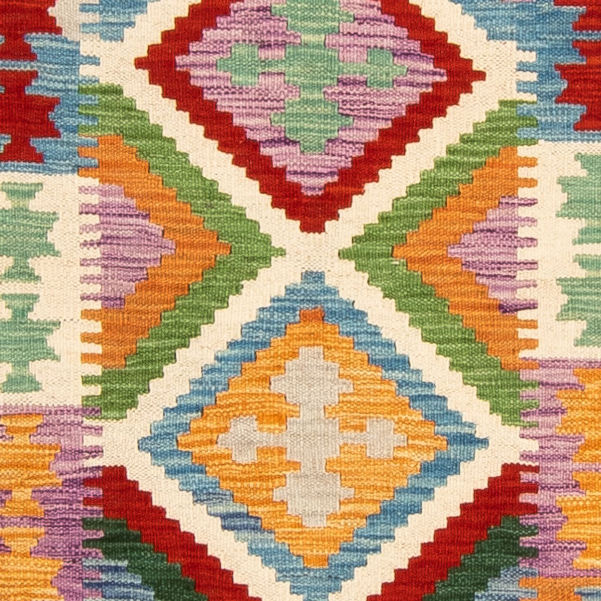 Biegacz Dywan Kelim - Splash - 292 x 80 cm - wielokolorowy