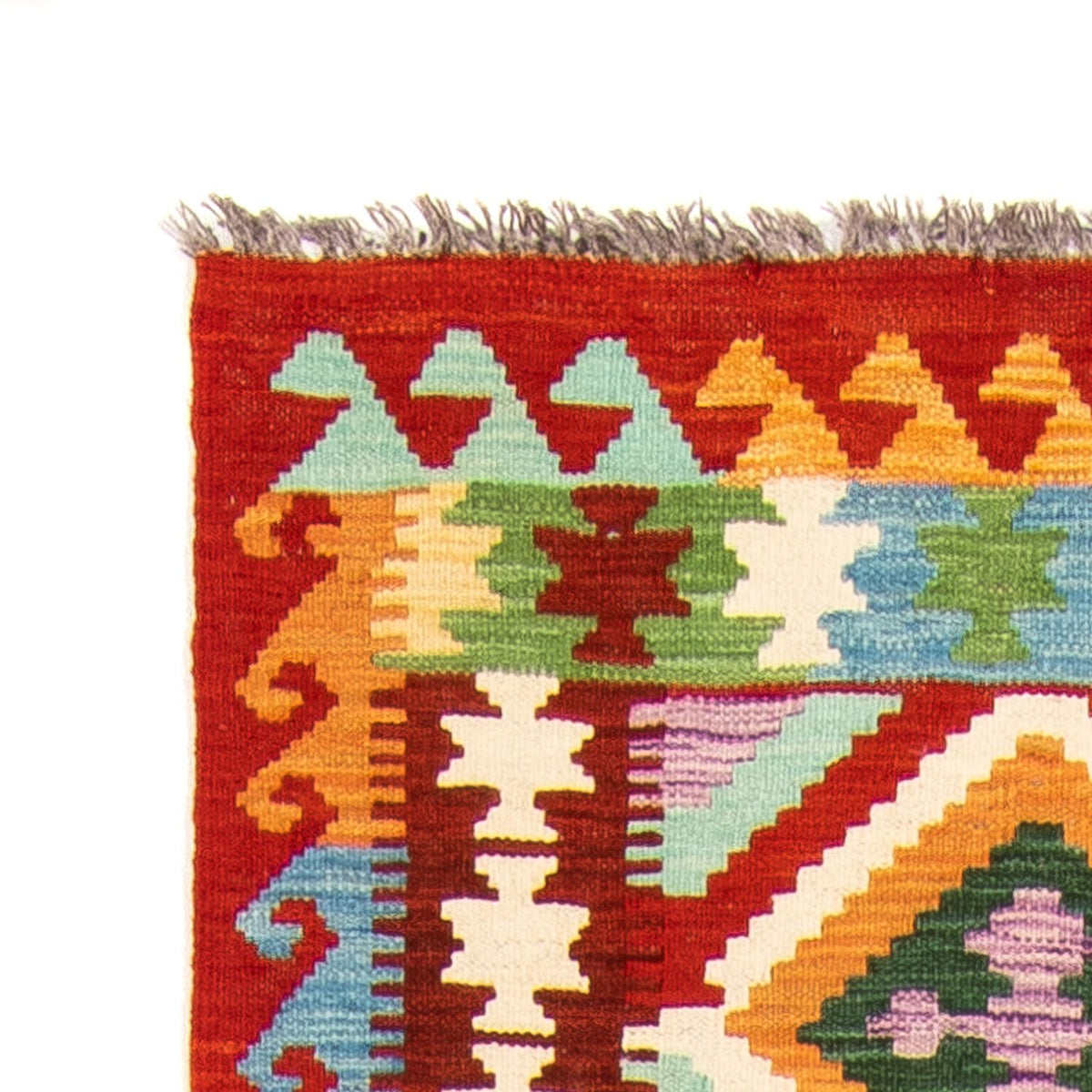 Biegacz Dywan Kelim - Splash - 292 x 80 cm - wielokolorowy