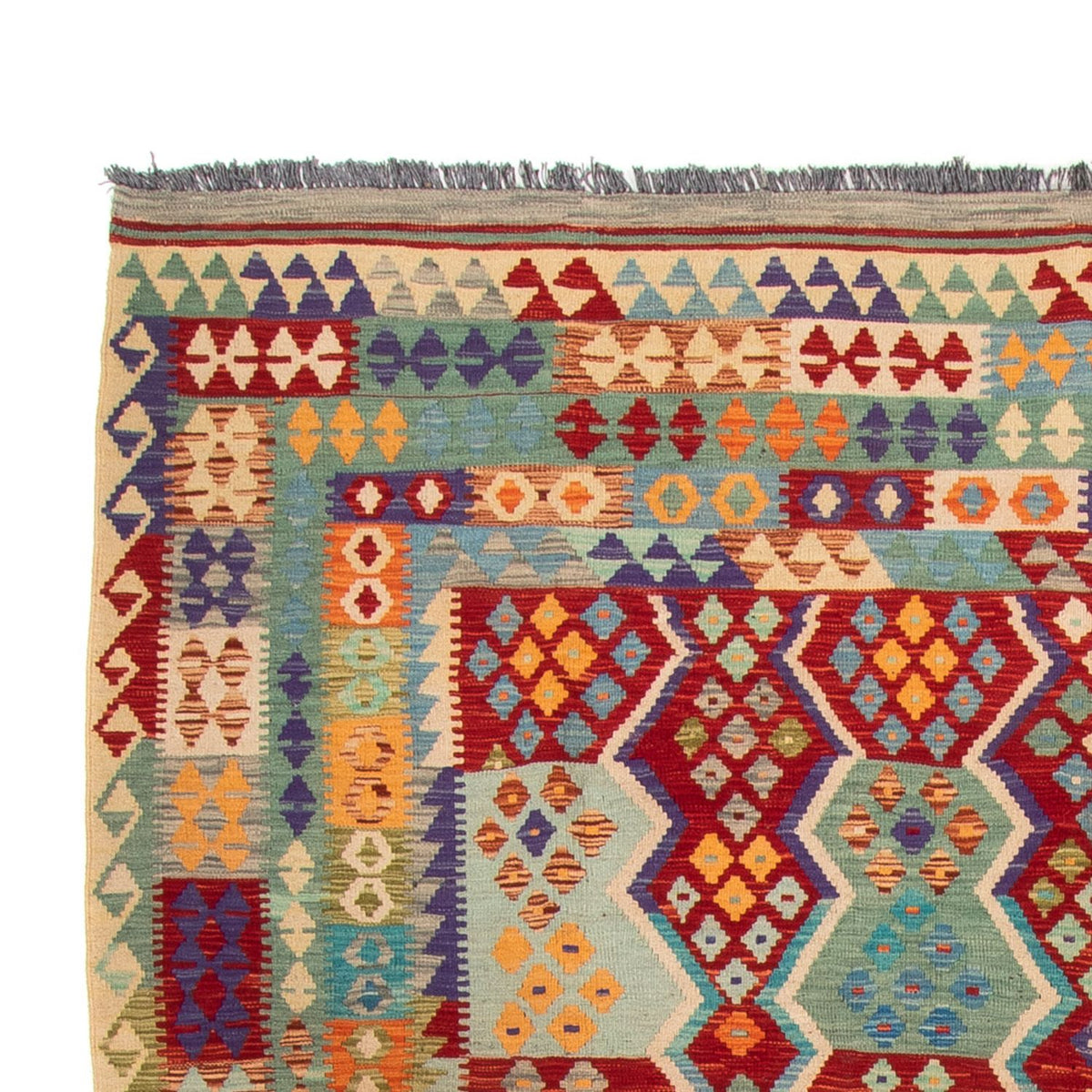 Dywan Kelim - Splash - 359 x 247 cm - wielokolorowy