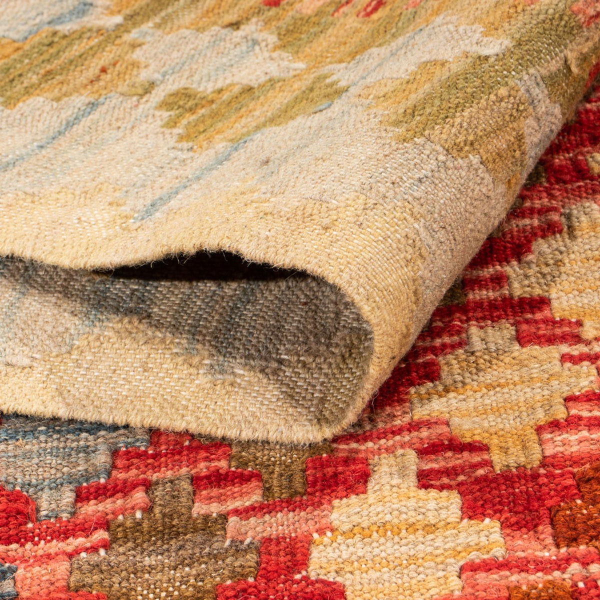 Dywan Kelim - Splash - 193 x 148 cm - wielokolorowy