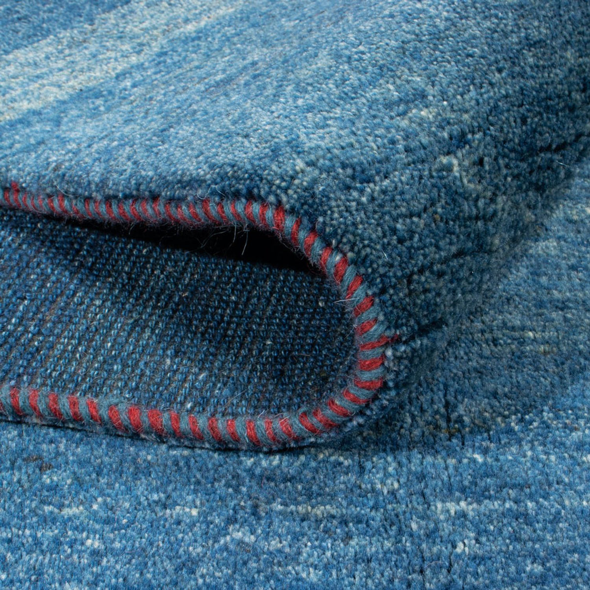 Dywan Gabbeh - perski - 238 x 172 cm - niebieski