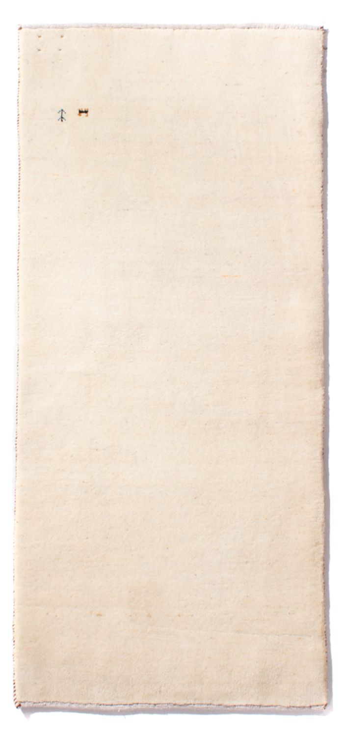 Dywan Gabbeh - perski - 160 x 75 cm - kremowy