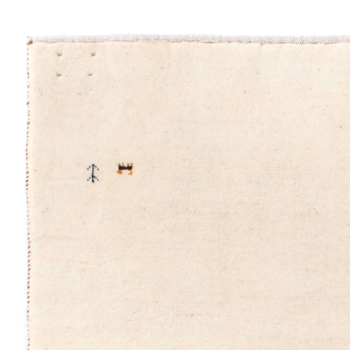 Dywan Gabbeh - perski - 160 x 75 cm - kremowy