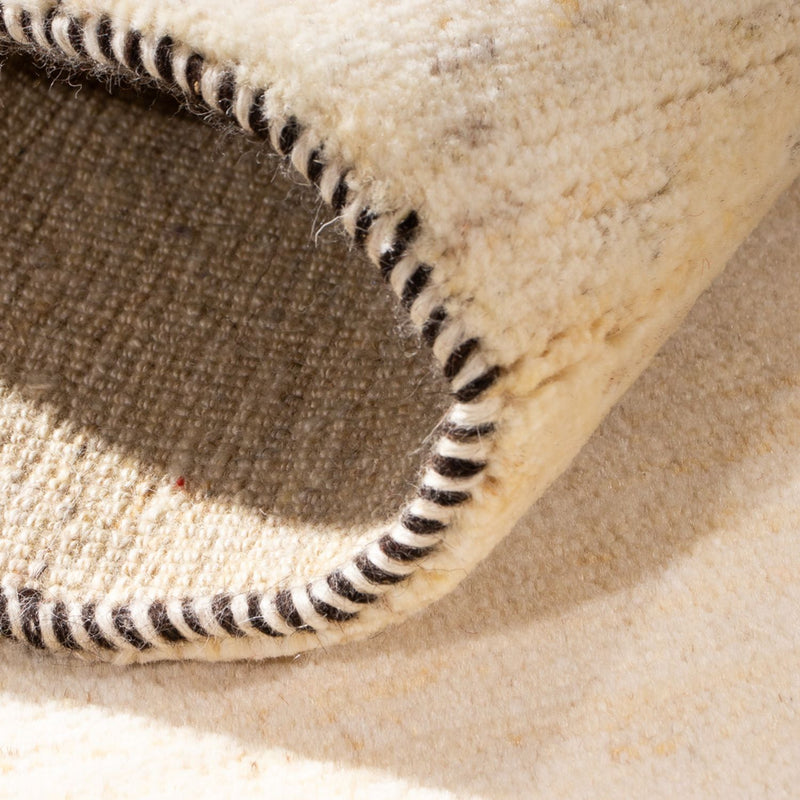 Dywan Gabbeh - perski - 137 x 72 cm - kremowy