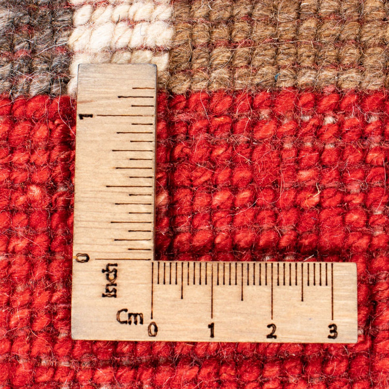 Dywan Gabbeh - perski - 191 x 147 cm - czerwony