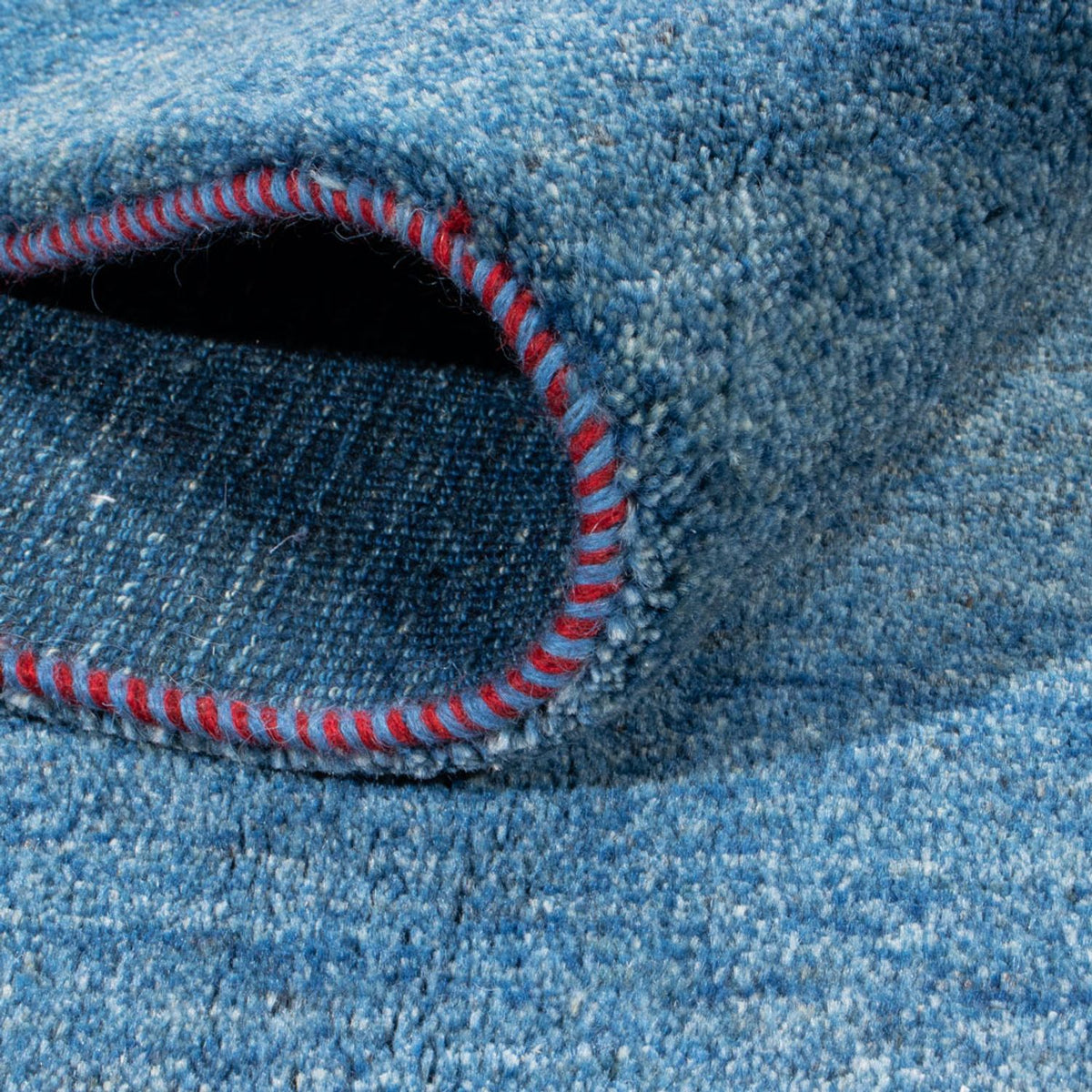 Dywan Gabbeh - perski - 197 x 152 cm - niebieski