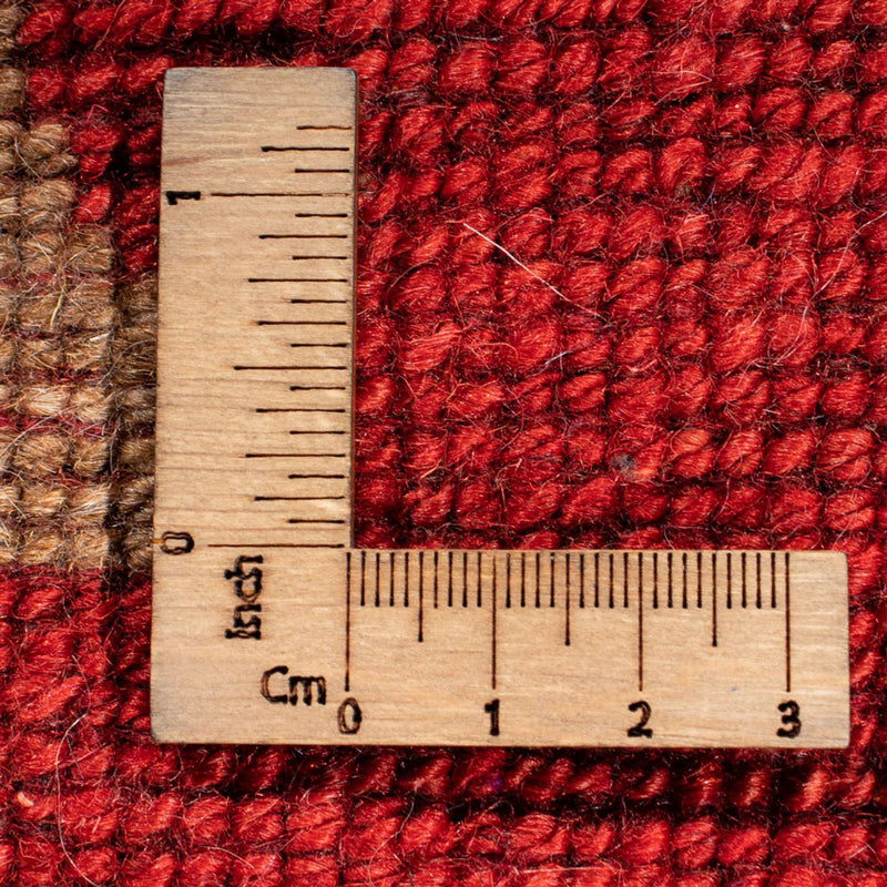 Biegacz Dywan Gabbeh - perski - 205 x 74 cm - czerwony