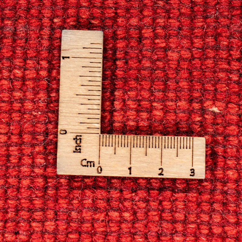 Biegacz Dywan Gabbeh - perski - 296 x 85 cm - czerwony