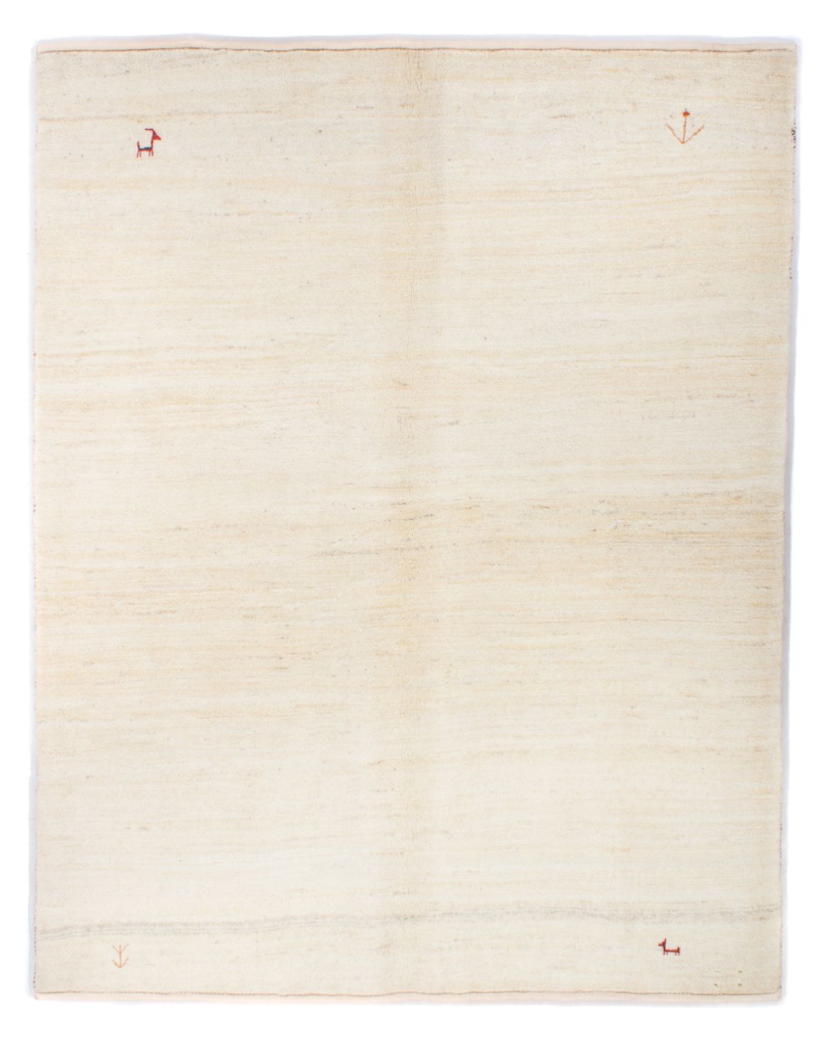 Dywan Gabbeh - perski - 188 x 153 cm - beżowy