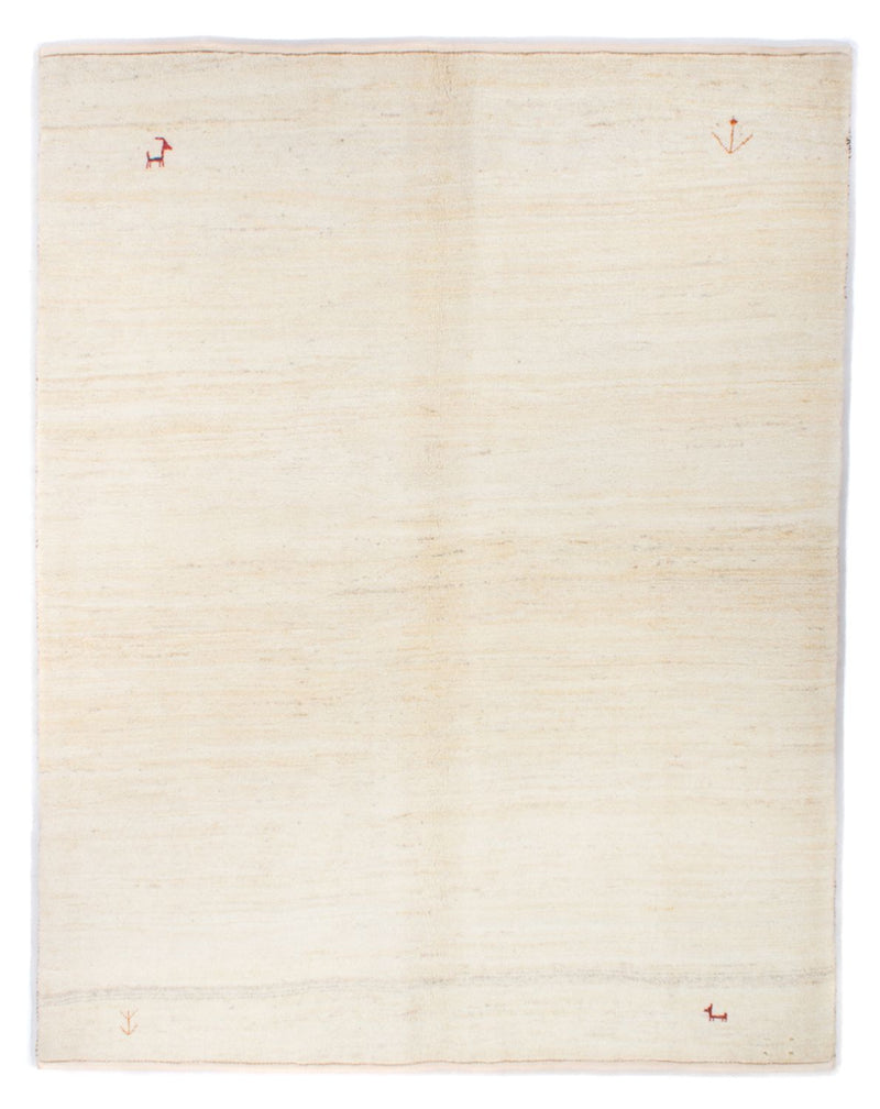 Dywan Gabbeh - perski - 188 x 153 cm - beżowy