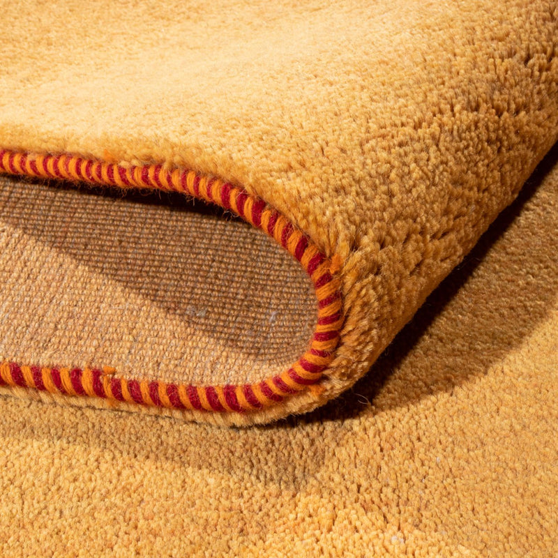 Dywan Gabbeh - perski - 225 x 150 cm - złoto