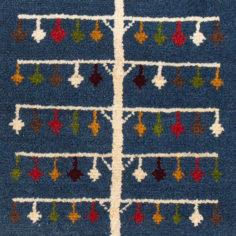 Dywan Gabbeh - perski - 90 x 62 cm - wielokolorowy