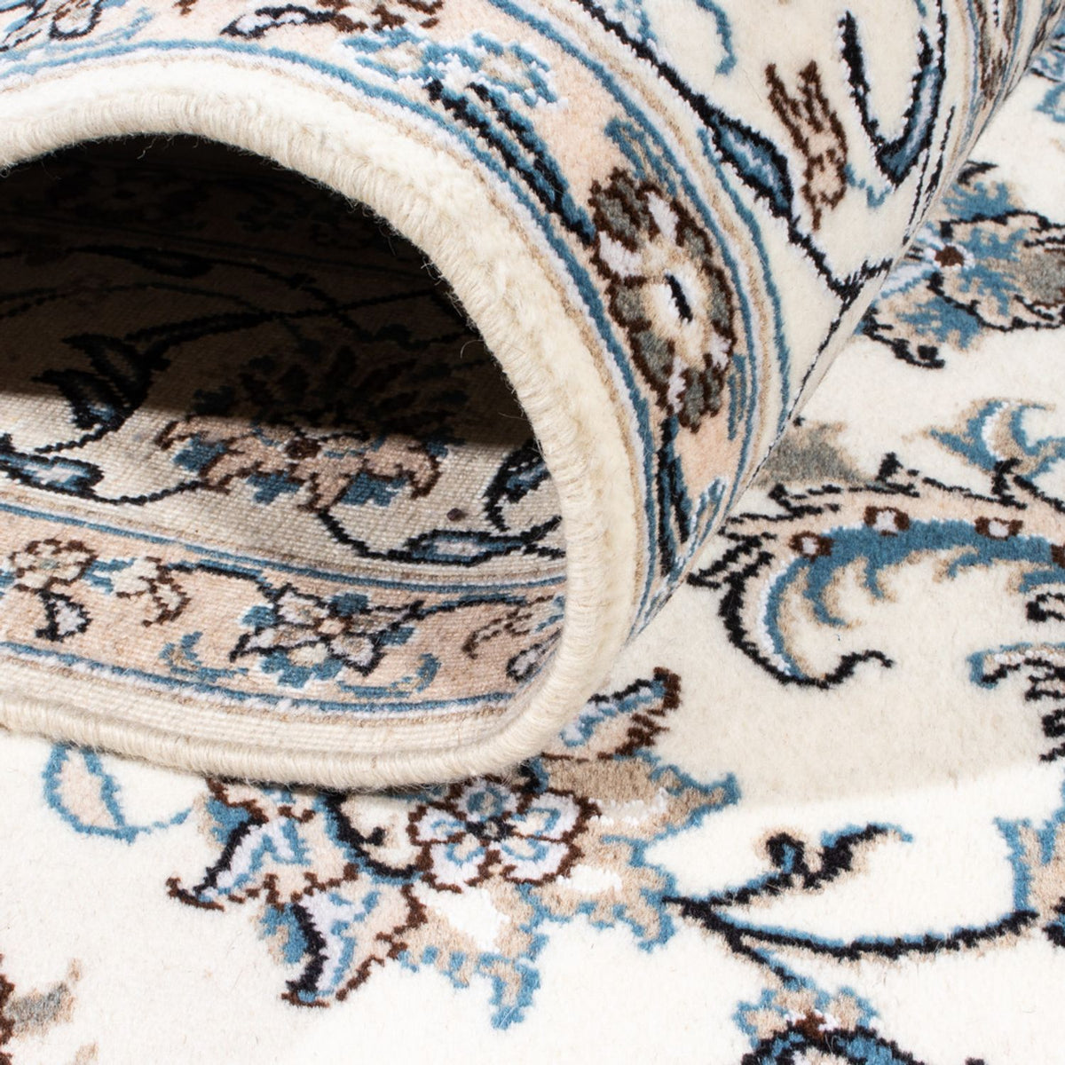 Dywan perski - Nain - 243 x 166 cm - kremowy