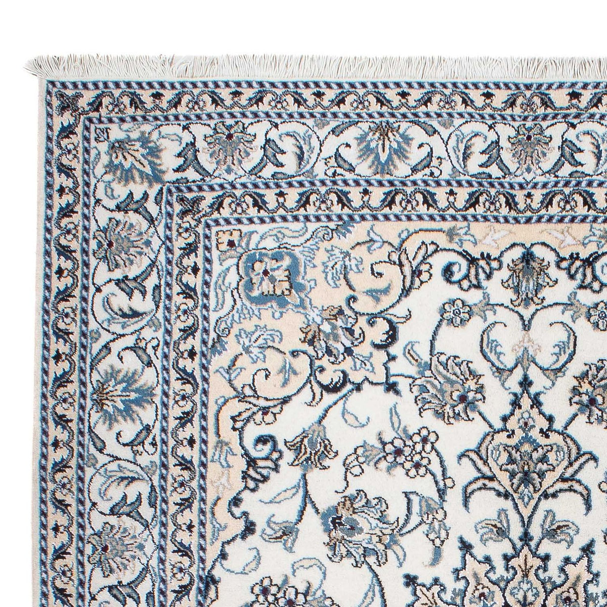 Dywan perski - Nain - 197 x 150 cm - beżowy