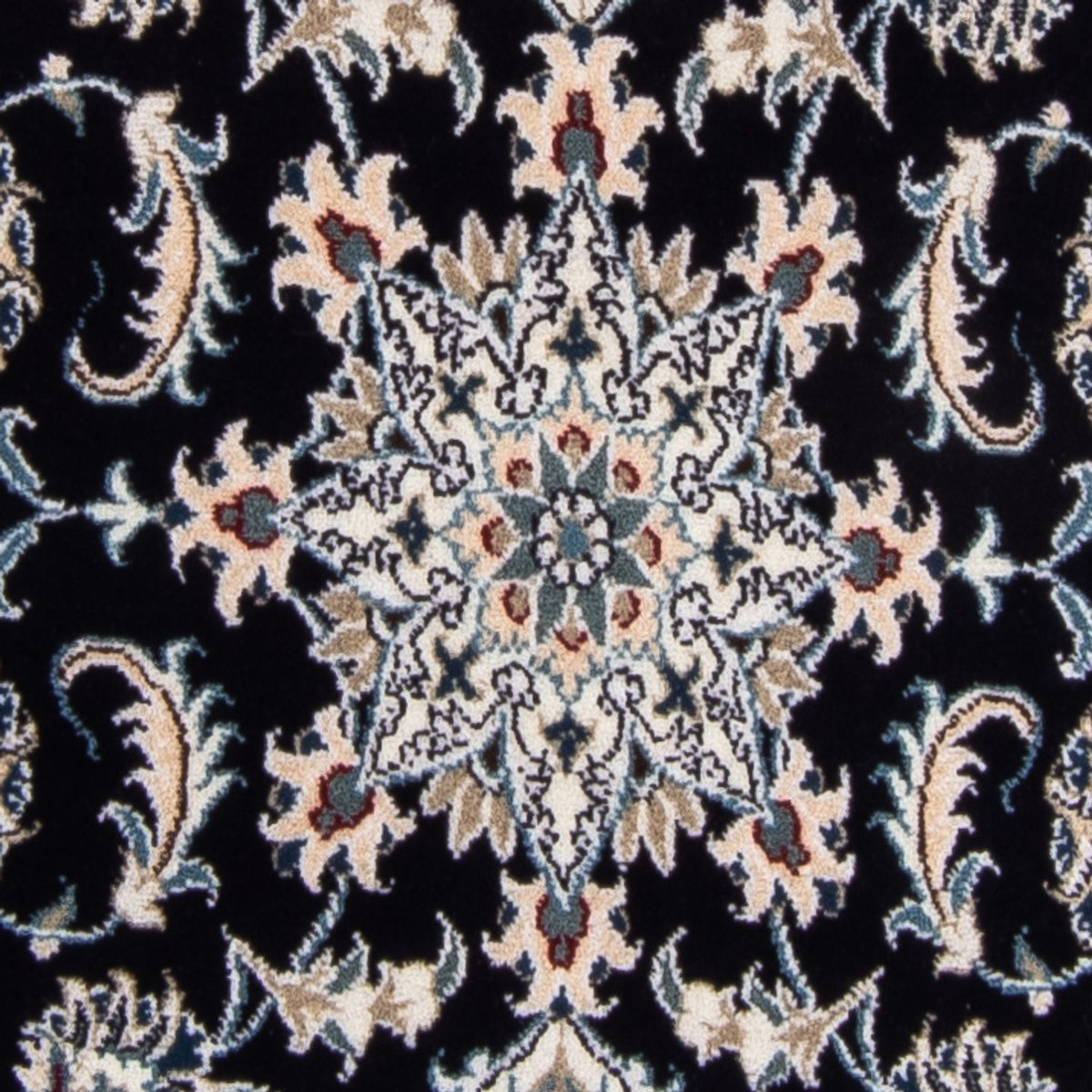 Biegacz Dywan perski - Nain - 374 x 77 cm - ciemnoniebieski