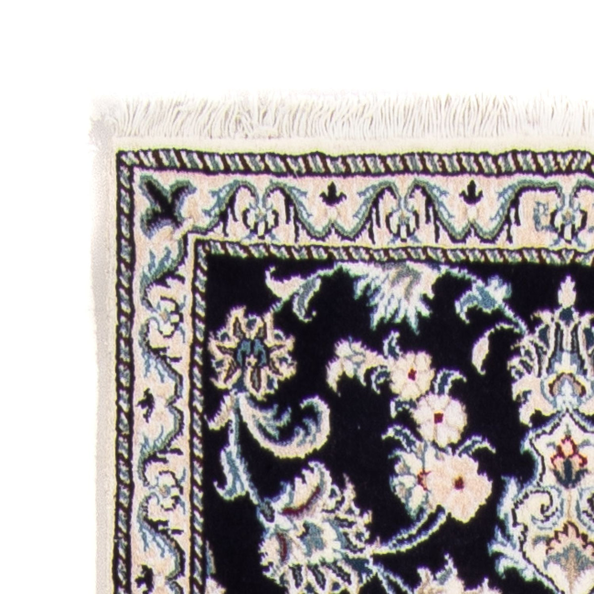 Biegacz Dywan perski - Nain - 374 x 77 cm - ciemnoniebieski