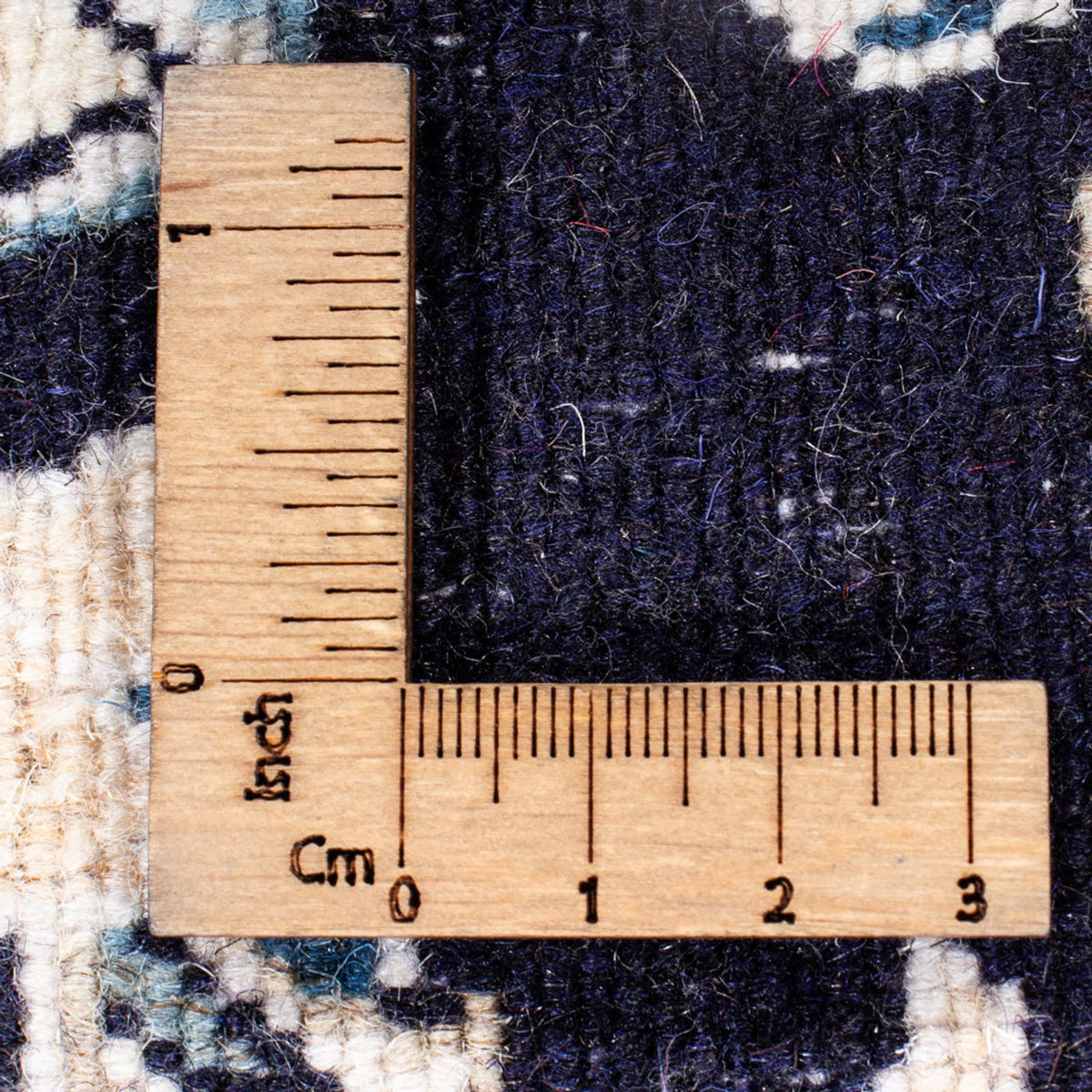 Biegacz Dywan perski - Nain - 374 x 77 cm - ciemnoniebieski