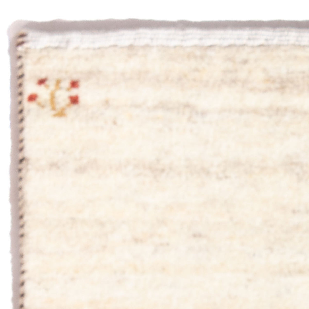 Dywan Gabbeh - perski - 60 x 40 cm - kremowy