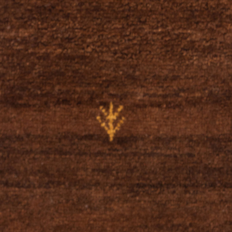 Dywan Gabbeh - perski - 60 x 40 cm - ciemny camel