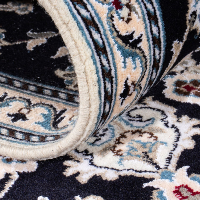 Biegacz Dywan perski - Nain - 297 x 79 cm - ciemnoniebieski