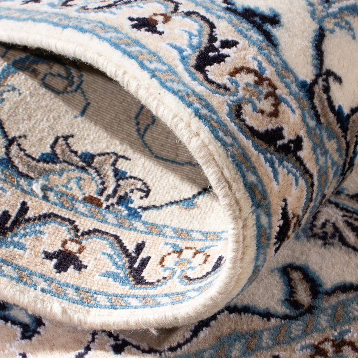 Dywan perski - Nain - 139 x 88 cm - kremowy